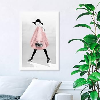 絵画 Oliver  Gal Amazon.com: The Oliver Gal Artist Co. Oliver Gal Strut' Pink